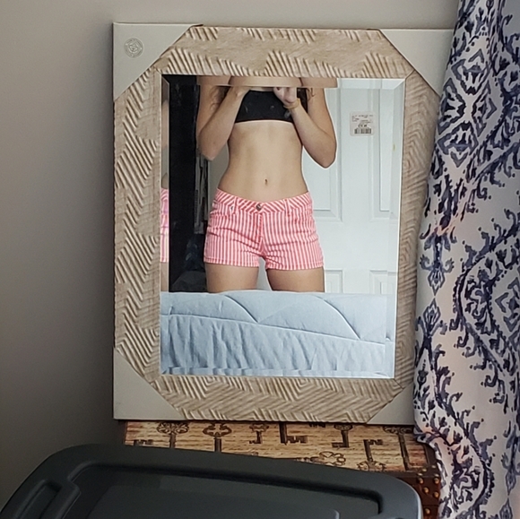 Pinstripe denim shorts - Picture 2 of 8